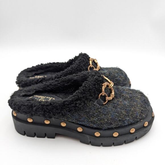 Circus NY Annie Faux Shearling Lined Clog Women's Black Size US7.5M EU38 - Picture 4 of 11